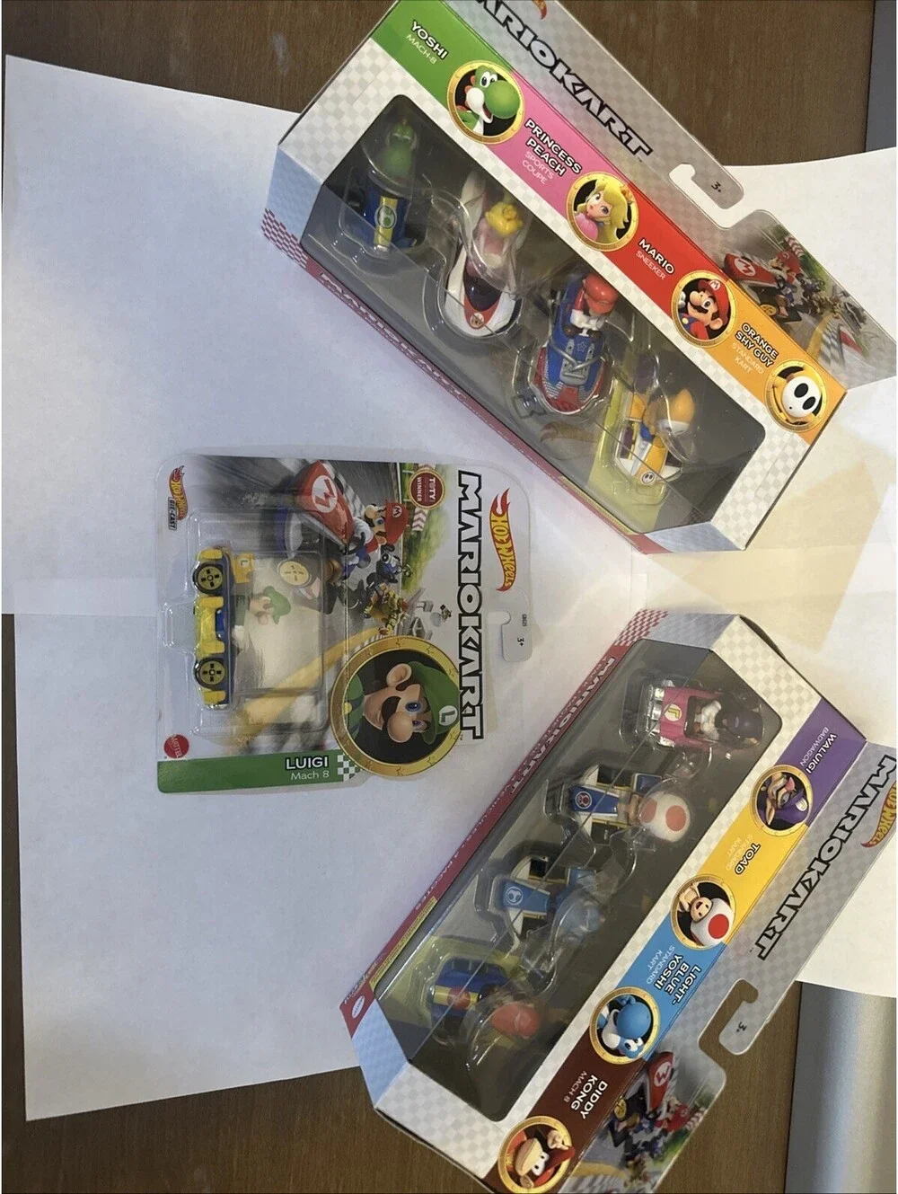 Lot Of Hot wheels Mario Cart Set